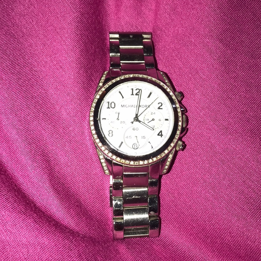 Michael Kors watch with diamonds